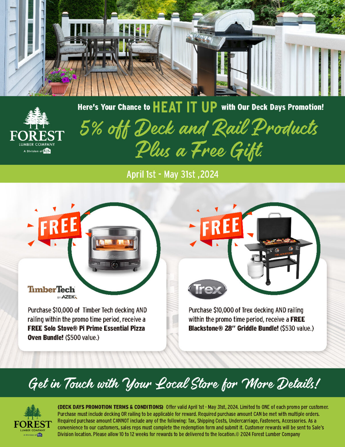 Deck Promo April 1-May 31 | Forest Lumber Company